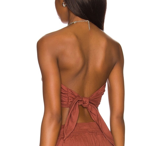 WeWoreWhat Bandana Wrap Halter Top - Picture 4 of 6
